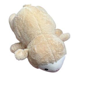 Toby The Sheep Large Plush Toy Soft Beige Animal Stuffed Doll Hidden Pocket ALDI